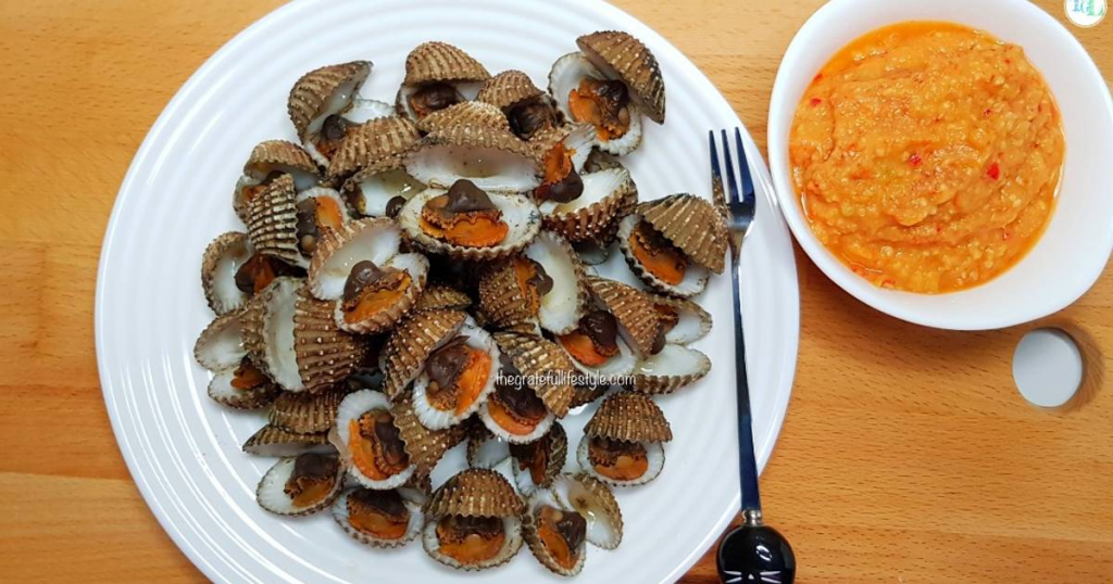 kuliner kota Lhokseumawe kerang Darah sambal nanas